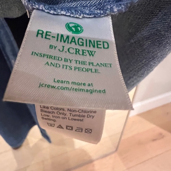 J. Crew Denim Shirt Dress. Size 10 - Picture 9 of 12